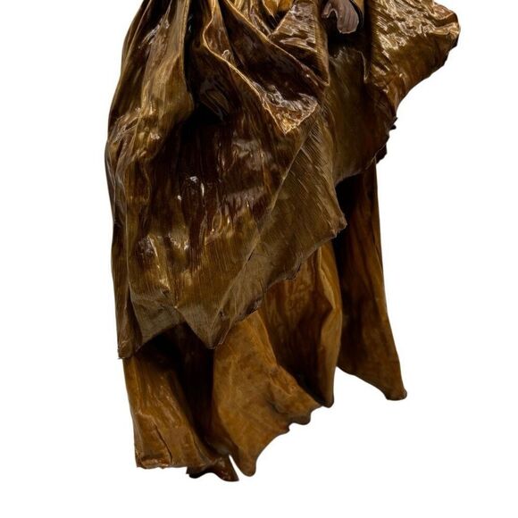 African folk Art Doll Made out of Banana Leaves Signed - Picture 9 of 11